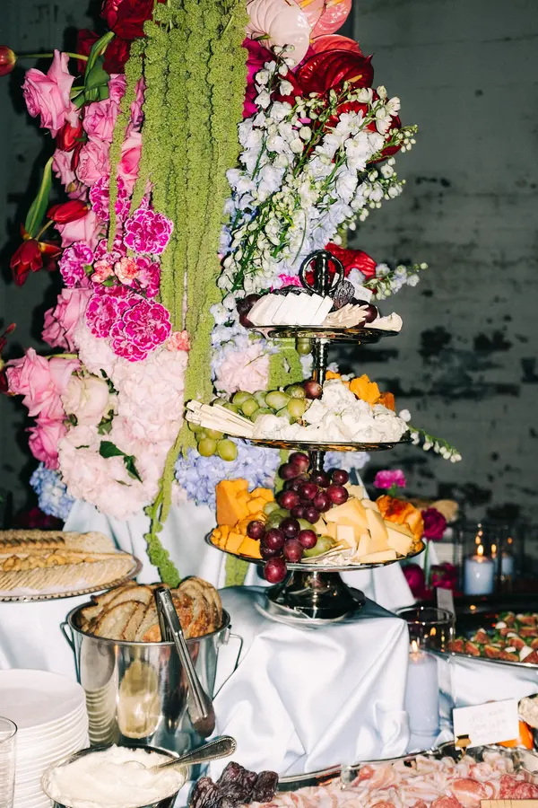 Emily & Aaron wedding florals at Piano Piano Restaurant and Standard Time by Mythology Floral Art, Toronto, photograph by Anthony Tuccitto