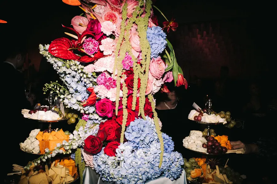 Emily & Aaron wedding florals at Piano Piano Restaurant and Standard Time by Mythology Floral Art, Toronto, photograph by Anthony Tuccitto