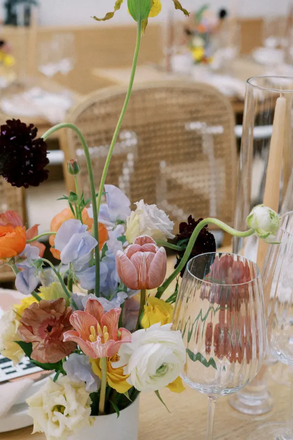 Nicky & Josh wedding florals at Paris Paris Restaurant by Mythology Floral Art, Toronto, photograph by Adriana Morais Photography