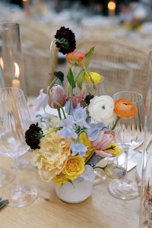 Nicky & Josh wedding florals at Paris Paris Restaurant by Mythology Floral Art, Toronto, photograph by Adriana Morais Photography