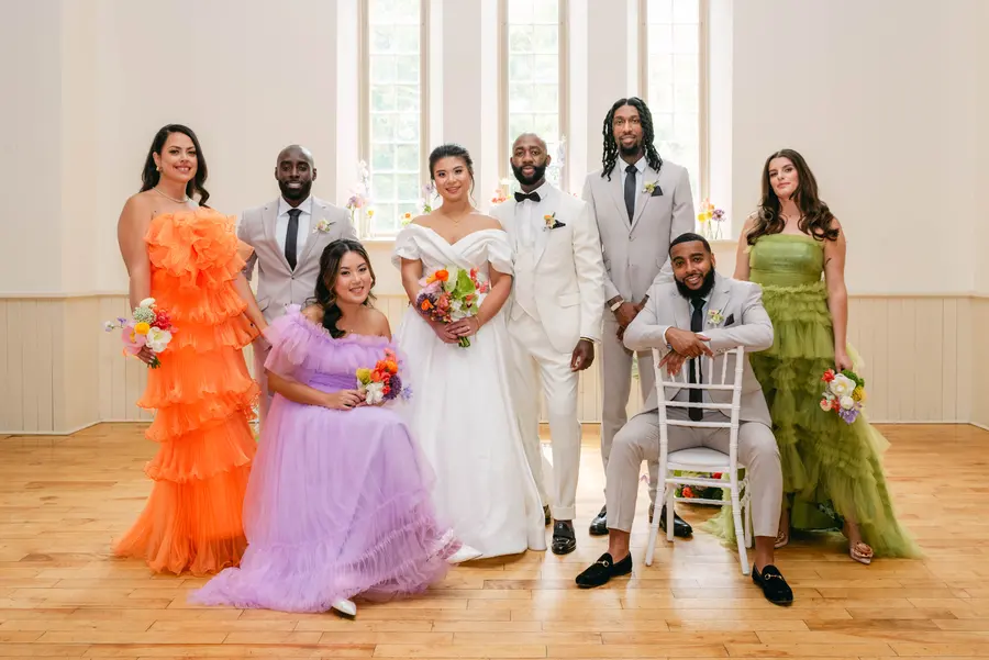 Peggy & Brandon wedding florals at Enoch Turner Schoolhouse by Mythology Floral Art, Toronto, photograph by 515 Photography