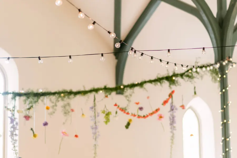 Peggy & Brandon wedding florals at Enoch Turner Schoolhouse by Mythology Floral Art, Toronto, photograph by 515 Photography