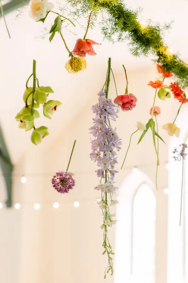 Peggy & Brandon wedding florals at Enoch Turner Schoolhouse by Mythology Floral Art, Toronto, photograph by 515 Photography