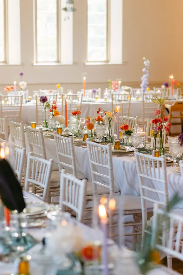 Peggy & Brandon wedding florals at Enoch Turner Schoolhouse by Mythology Floral Art, Toronto, photograph by 515 Photography