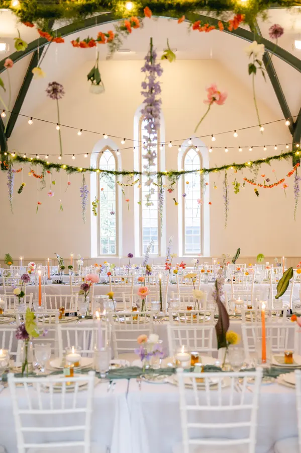 Peggy & Brandon wedding florals at Enoch Turner Schoolhouse by Mythology Floral Art, Toronto, photograph by 515 Photography