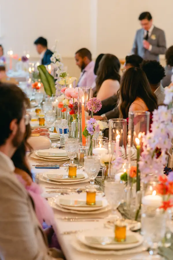 Peggy & Brandon wedding florals at Enoch Turner Schoolhouse by Mythology Floral Art, Toronto, photograph by 515 Photography