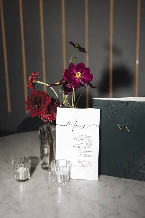 Rayna & Jamie wedding florals at Bar Volo by Mythology Floral Art, Toronto, photograph by Leann Weston